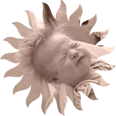 Nu al het zonnetje in huis.....